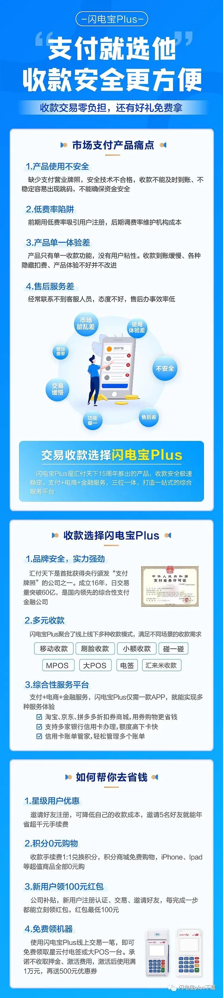 闪电宝plus【个人手机pos机】如何注册下载，有什么功能和优势？(图2)